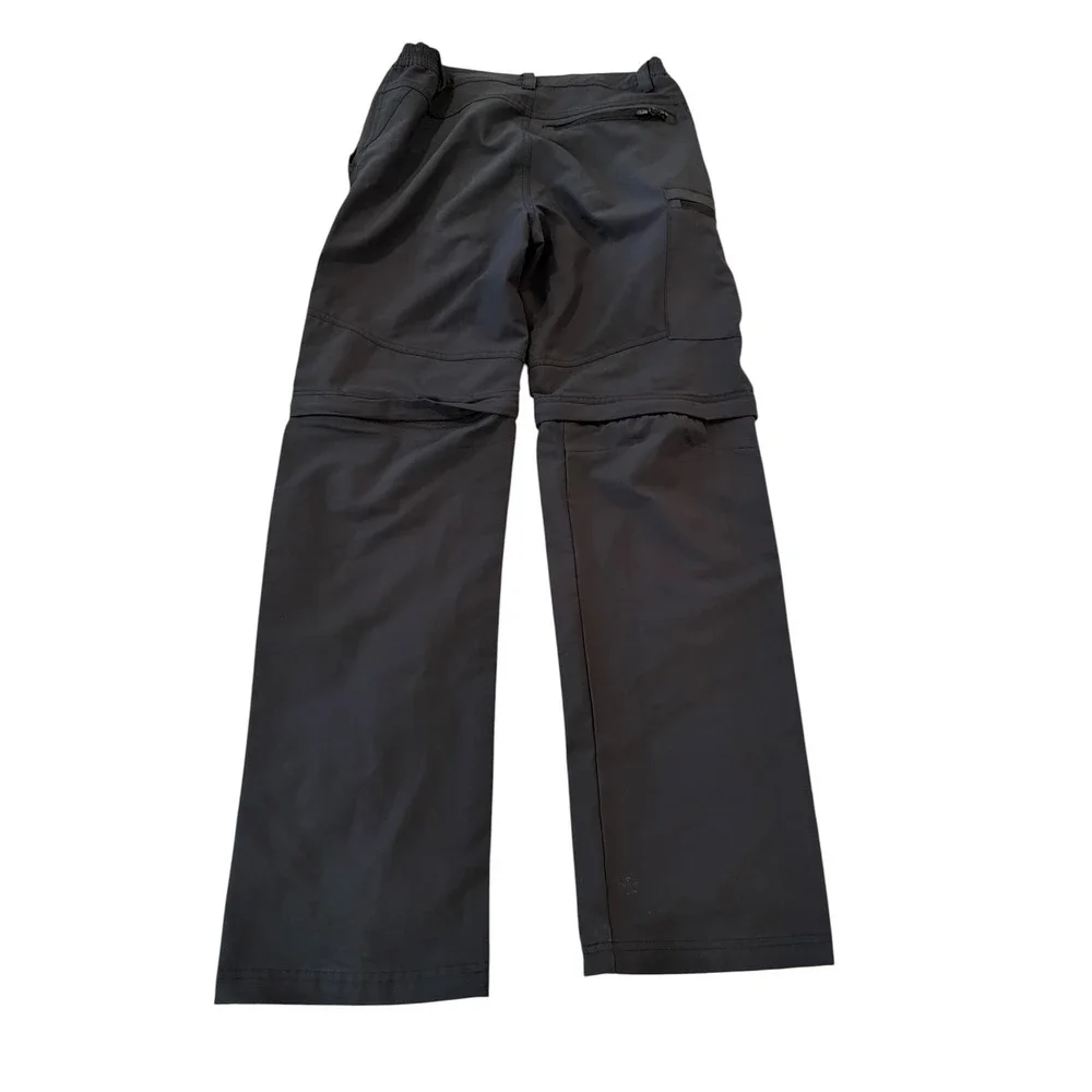 Icewear Iceland Mens Convertible Cargo Pants Zip Off Shorts Black Size Medium
